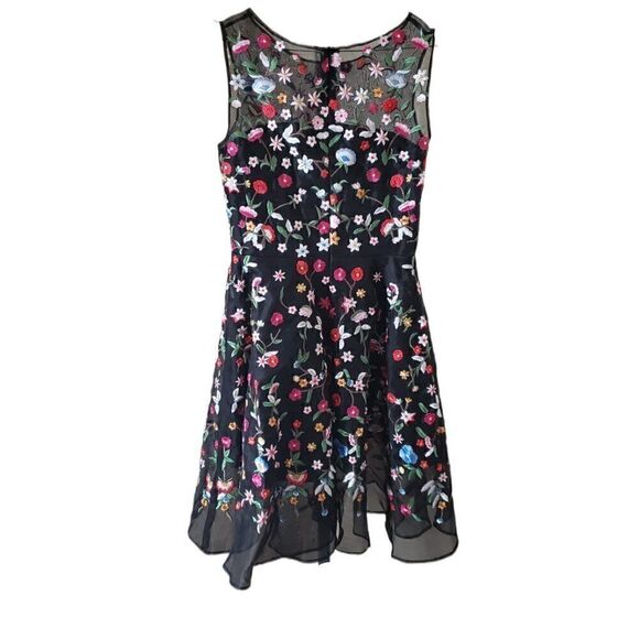 New Handmade Sara Jean Dress with Exquisite Floral Embroidery - Picture 1 of 6